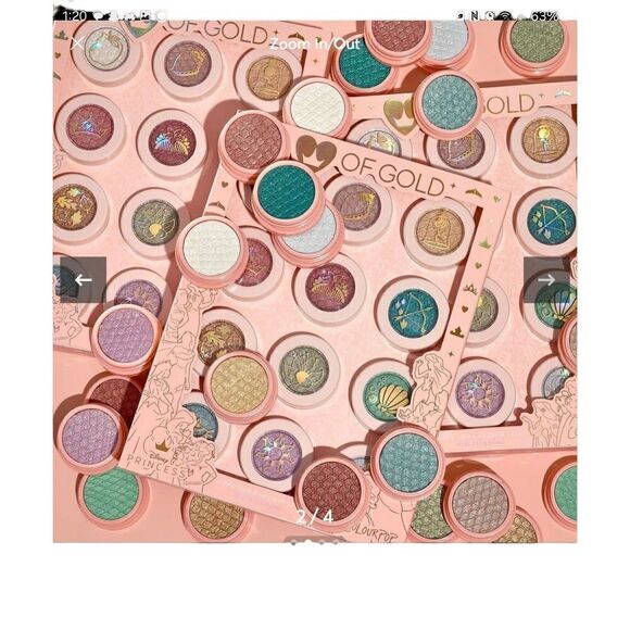 Brand New! Colourpop Disney Princess Super Shock Eyeshadow Vault - Picture 2 of 6